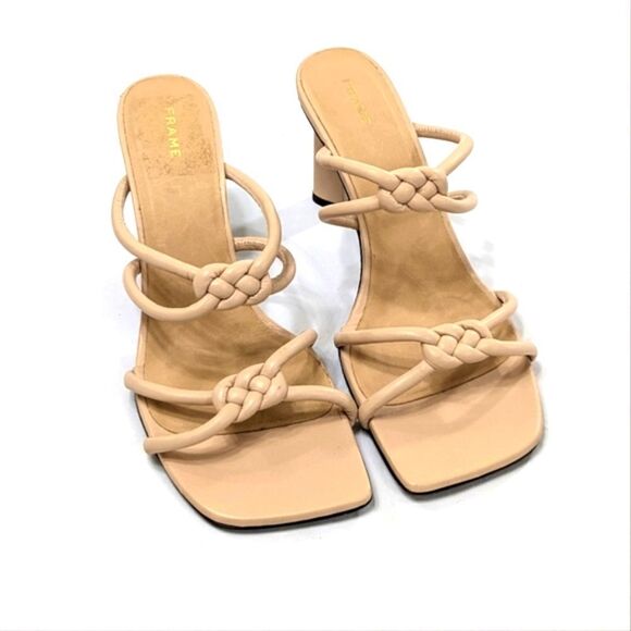 Frame Denim Shoes - Le Hendrix Leather Sling Back Sandals